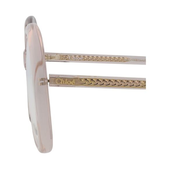 Chloé Round-Frame Bio Acetate Optical Frames Pink Womens - Picture 4 of 6